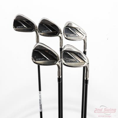 TaylorMade Stealth Iron Set 7-PW AW TM Fujikura Ventus Red 5 Graphite Senior Right Handed STD