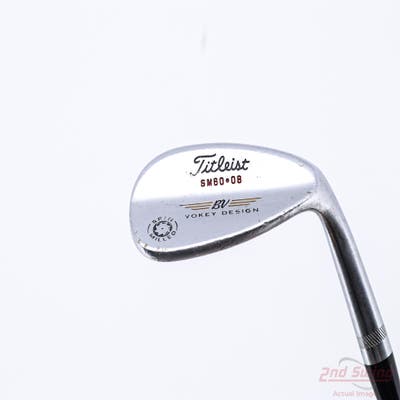 Titleist Vokey Spin Milled Wedge Lob LW 60° 8 Deg Bounce Stock Steel Shaft Steel Wedge Flex Right Handed 35.25in