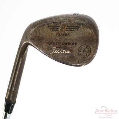 Titleist Vokey Oil Can Wedge Lob LW 58° 8 Deg Bounce Stock Steel Shaft Steel Wedge Flex Left Handed 35.0in
