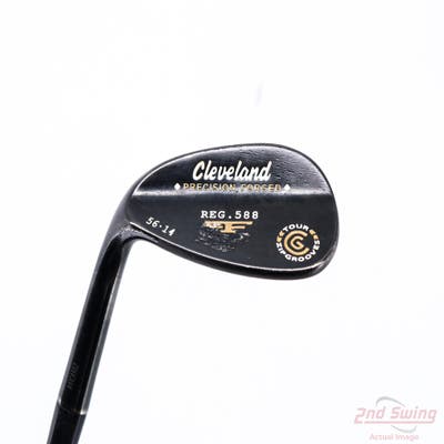 Cleveland 2012 588 Black Pearl Wedge Sand SW 56° 14 Deg Bounce True Temper Tour Concept Steel Wedge Flex Left Handed 35.75in