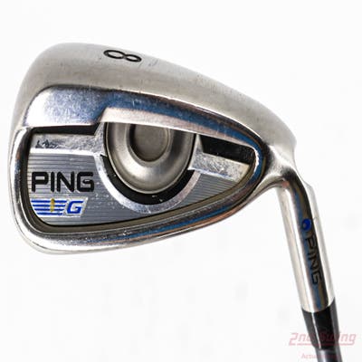 Ping 2016 G Single Iron 8 Iron Ping CFS Graphite Graphite Stiff Right Handed Blue Dot 37.5in