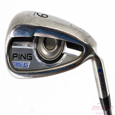 Ping 2016 G Single Iron 9 Iron Ping CFS Graphite Graphite Stiff Right Handed Blue Dot 37.0in