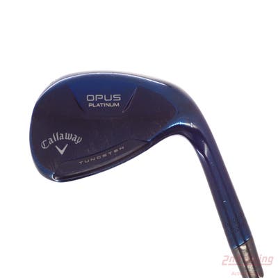 Callaway Opus Platinum Blue Wedge Sand SW 56° 12 Deg Bounce S Grind Dynamic Gold Mid 115 Gunmetal Steel Wedge Flex Right Handed 35.25in