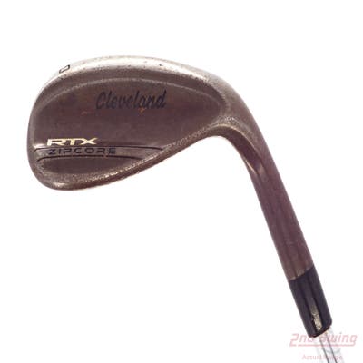 Cleveland RTX ZipCore Raw Wedge Lob LW 60° 10 Deg Bounce Mid True Temper Dynamic Gold Tour Issue S400 Steel Stiff Right Handed 35.0in