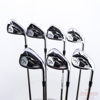 Callaway Apex 19 Iron Set 5-PW AW UST Mamiya Recoil ZT9 F3 Graphite Regular Right Handed +1/4"
