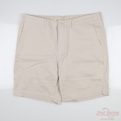 New W/ Logo Mens B. Draddy Shorts 38 Tan MSRP $125 BDR09