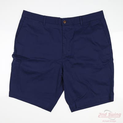 New W/ Logo Mens B. Draddy Shorts 35 Navy Blue MSRP $102 BDR03