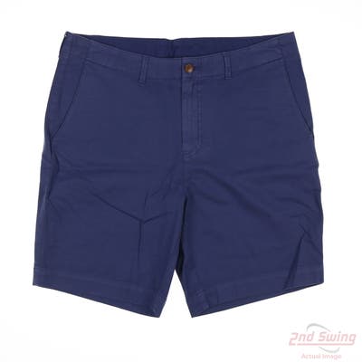 New W/ Logo Mens B. Draddy Shorts 34 Navy Blue MSRP $125 BDR09