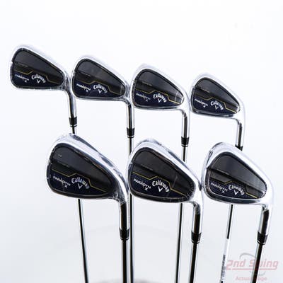 Mint Callaway Paradym X Iron Set 4-PW True Temper Elevate MPH 85 Steel Stiff Right Handed -1/4"