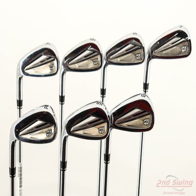 Wilson Staff Dynapwr Forged Iron Set 4-PW FST KBS Tour Lite Steel Stiff Left Handed +3/4"