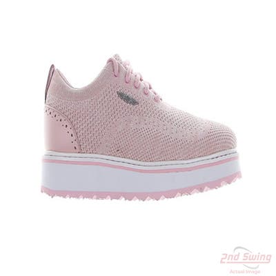 New Womens Golf Shoe Straight Down Riviera Knit Oxford 6 Pink MSRP $200 W20107