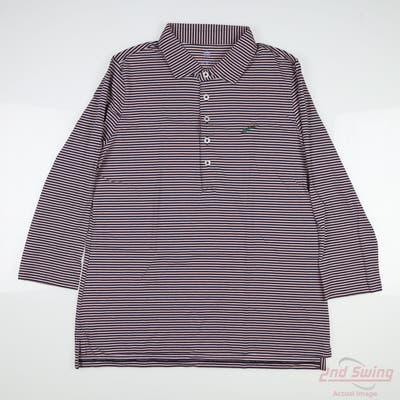 New W/ Logo Womens Renwick 3/4 Sleeve Polo Medium M Multi MSRP $95 R1004