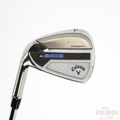 Callaway Paradym Ai Smoke Single Iron 7 Iron True Temper Elevate MPH 95 Steel Regular Left Handed 37.5in