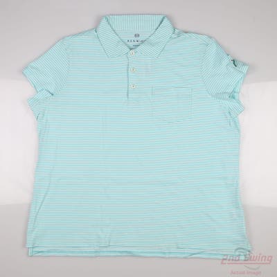 New W/ Logo Womens Renwick Polo X-Large XL Blue MSRP $89 R1000