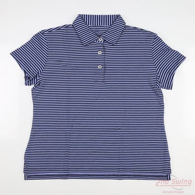 New W/ Logo Womens Renwick Polo X-Large XL Blue MSRP $89 R1137
