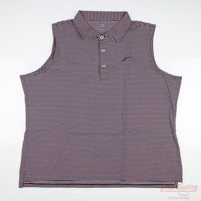 New W/ Logo Womens Renwick Sleeveless Polo X-Large XL Multi MSRP $79 R1003