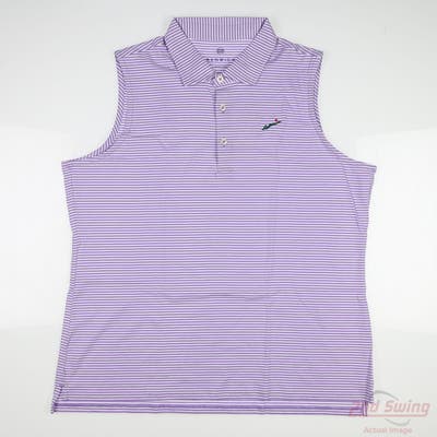 New W/ Logo Womens Renwick Sleeveless Polo X-Large XL Purple MSRP $79 R1003