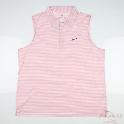 New W/ Logo Womens Renwick Sleeveless Polo X-Large XL Pink MSRP $79 R1003