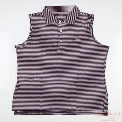 New W/ Logo Womens Renwick Sleeveless Polo Medium M Multi MSRP $79 R1003