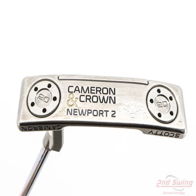 Titleist Scotty Cameron Cameron and Crown Newport 2 Putter Steel Left Handed 33.0in