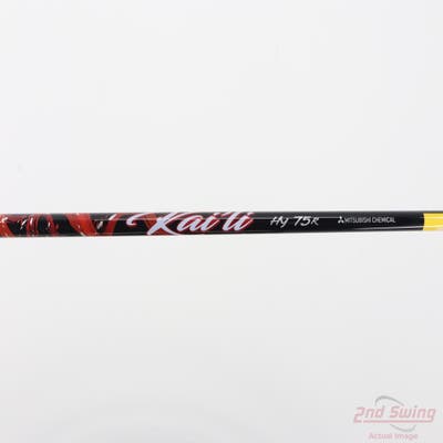 Used W/ TaylorMade RH Adapter Mitsubishi Golf Kai'li Red 75 Hybrid Shaft Regular 39.5in
