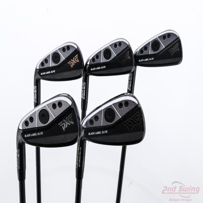 PXG 0311 P GEN6 Double Black Iron Set 6-PW Mitsubishi MMT 80 Graphite Stiff Left Handed -1/2"