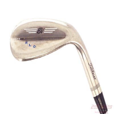 Titleist Vokey SM9 Brushed Steel Wedge Lob LW 60° 8 Deg Bounce M Grind Stock Steel Shaft Steel Wedge Flex Right Handed 35.25in