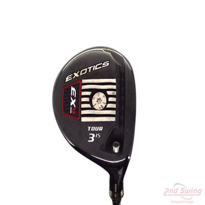 Tour Edge Exotics EX9 Tour Fairway Wood 3 Wood 3W 15° Project X 6.0 Graphite Stiff Right Handed 43.0in