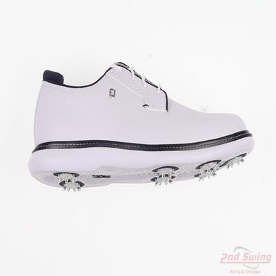 New Mens Golf Shoe Footjoy Traditions Cleated Medium 11.5 White MSRP $155 57938