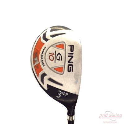 Ping G10 Fairway Wood 3 Wood 3W 15.5° Ping TFC 129F Graphite Stiff Right Handed 43.0in