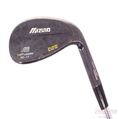 Mizuno MP Raw Black Ox Wedge Sand SW 56° 11 Deg Bounce Stock Steel Shaft Steel Wedge Flex Right Handed 35.75in