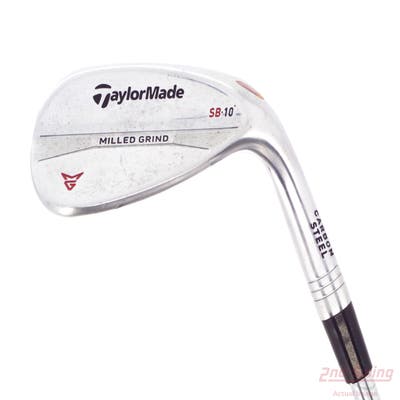 TaylorMade Milled Grind Satin Chrome Wedge Lob LW 60° 10 Deg Bounce SB True Temper Dynamic Gold Steel Wedge Flex Right Handed 35.0in
