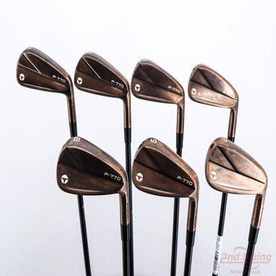 TaylorMade P770 Aged Copper Iron Set 4-PW Mitsubishi MMT 105 Graphite Tour X-Stiff Right Handed +3/4"
