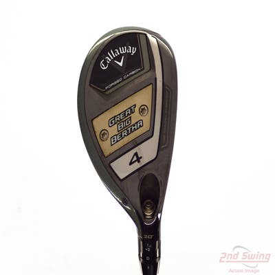 Callaway Great Big Bertha 23 Hybrid 4 Hybrid 20° UST Mamiya Helium Nanocore 60i IP Finish Graphite Senior Right Handed 40.5in