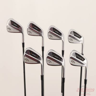 Callaway Apex Pro 24 Iron Set 5-PW AW FST KBS $-Taper Black PVD Steel Stiff Right Handed +1/2"