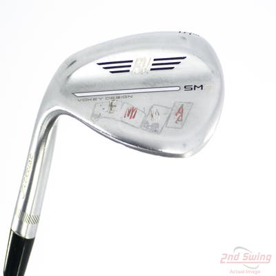 Titleist Vokey SM9 Tour Chrome Wedge Lob LW 58° 10 Deg Bounce S Grind Titleist Vokey BV Steel Wedge Flex Left Handed 35.0in