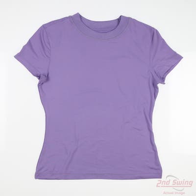 New W/ Logo Womens 7Diamonds T-Shirt X-Small XS Purple MSRP $90