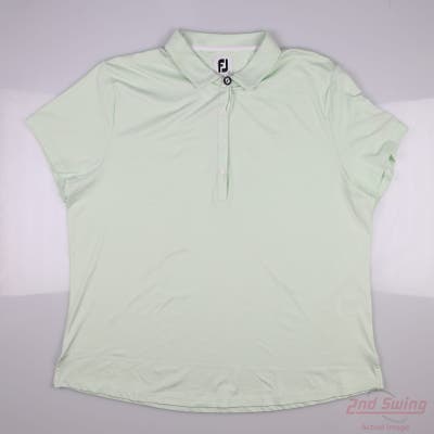 New W/ Logo Womens Footjoy Polo XX-Large XXL Green MSRP $80 27936