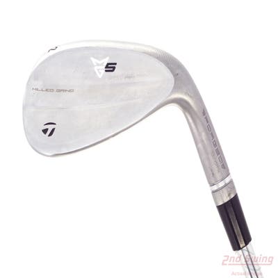 TaylorMade Milled Grind 5 Satin Chrome Wedge Gap GW 52° 9 Deg Bounce SB FST KBS Tour Steel Stiff Right Handed 35.25in