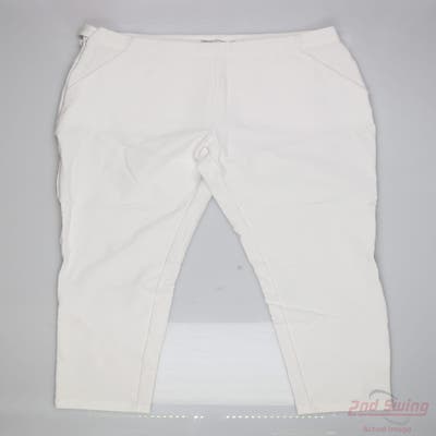 New Womens Straight Down Pants 8 x27 White MSRP $100
