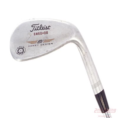 Titleist Vokey Spin Milled Wedge Lob LW 60° 8 Deg Bounce True Temper Dynamic Gold Steel Wedge Flex Right Handed 35.0in
