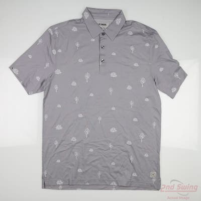 New W/ Logo Mens LinkSoul Polo Medium M Gray MSRP $90 LS1383P