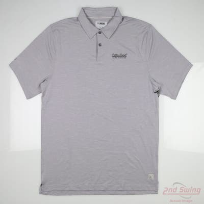 New W/ Logo Mens LinkSoul Polo Large L Gray MSRP $90 LS1402