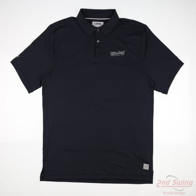 New W/ Logo Mens LinkSoul Polo Medium M Navy Blue MSRP $90 LS1402