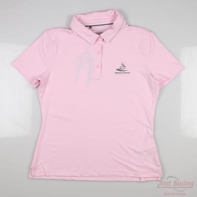 New W/ Logo Womens Under Armour Polo Small S Pink MSRP $70 HT-908870