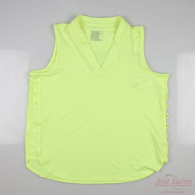New Womens Lucky In Love Sleeveless Medium M Yellow MSRP $70 GT83-718