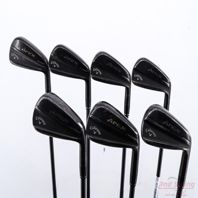 Callaway Apex TiFusion Iron Set 4-PW True Temper Dynamic Gold Tour Issue Black Onyx Steel Stiff Right Handed STD