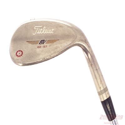 Titleist 2009 Vokey Spin Milled Black Wedge Lob LW 60° 7 Deg Bounce Titleist Vokey BV Steel Wedge Flex Right Handed 35.25in