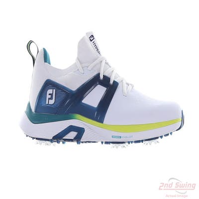 New Mens Golf Shoe Footjoy 2023 Hyperflex Medium 8.5 White/Green MSRP $170 51075
