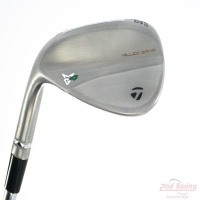 Mint TaylorMade Milled Grind 4 Chrome Wedge Gap GW 52° 9 Deg Bounce SB True Temper Dynamic Gold Tour Issue 115 Steel Wedge Flex Left Handed 35.0in